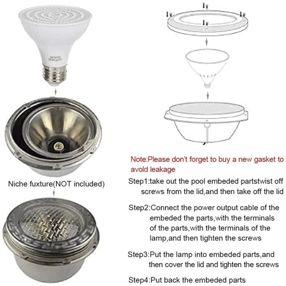 ไฟ LED RGB สำหรับสระว่ายน้ำ ขั - Xy Spa & Wellness Reviews บทวิจารณ์และราคา